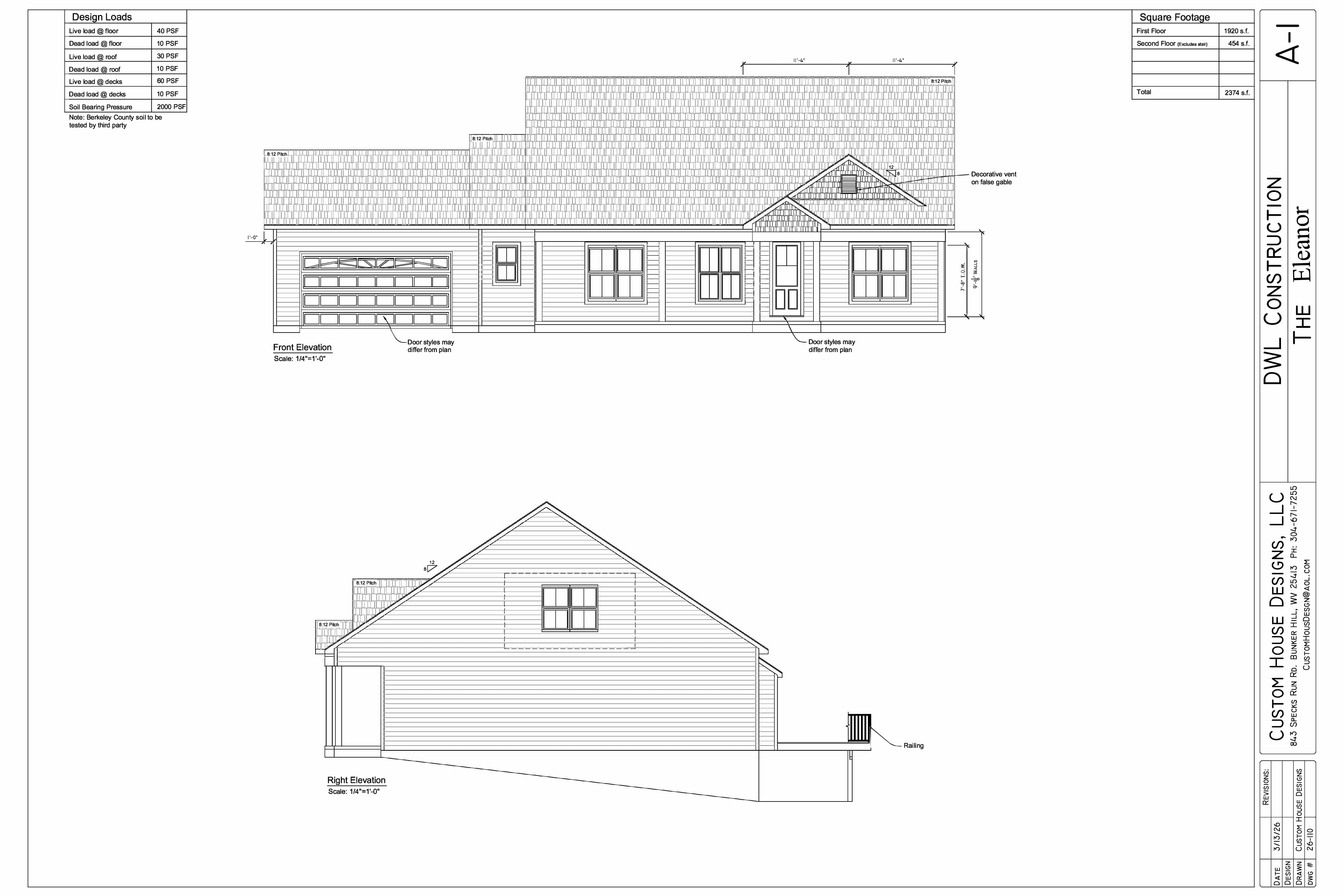 The Eleanor floor plan — garage left